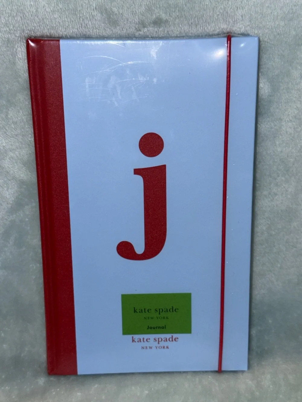 kate spade Light Blue Hardcover Journal with Red 'j' Accent